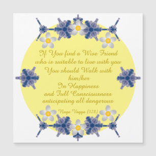 Carte Magnétique Naga Vagga (328) avec Motif violet et bleu & LYB