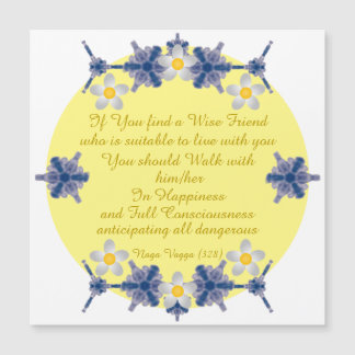 Carte Magnétique Naga Vagga (328) avec Motif violet et bleu & LYB