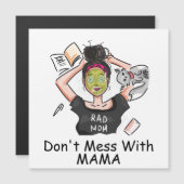 Carte Magnétique N'ayez pas de mal avec maman (Devant / Derrière)