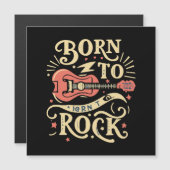 Carte Magnétique Né à Rock Electric Guitar (Devant / Derrière)
