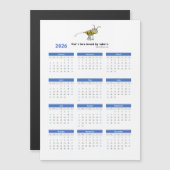 Carte Magnétique Ne pas être lié au calendrier du réfrigérateur mag (Devant / Derrière)