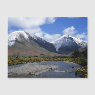 Carte Magnétique Neige et printemps Wasdale Head Cumbria Angleterr