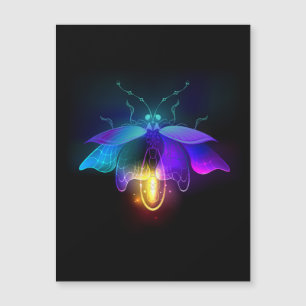 Carte Magnétique Neon Firefly sur noir