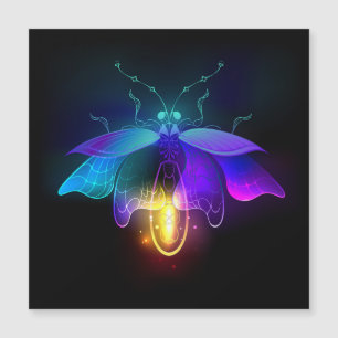 Carte Magnétique Neon Firefly sur noir