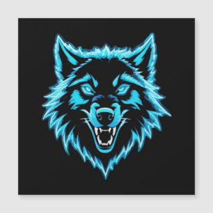 Carte Magnétique Neon Wolf