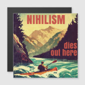 Carte Magnétique Nihilisme Décède Ici Kayak (Devant / Derrière)