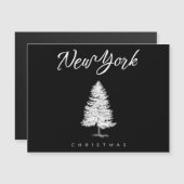 Carte Magnétique Noël à New York (Devant / Derrière)