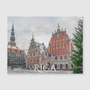 Carte Magnétique Noël à Riga Lettonie