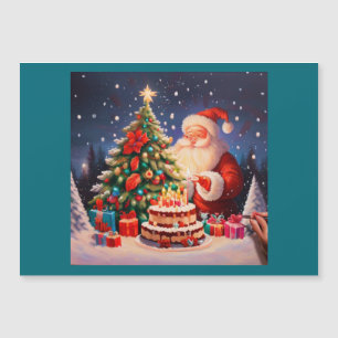 Carte Magnétique Noël Anniversaire 10