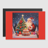 Carte Magnétique Noël Anniversaire 11 (Devant / Derrière)