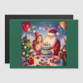 Carte Magnétique Noël Anniversaire 8 (Devant / Derrière)