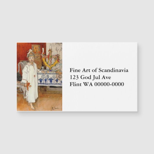 Carte Magnétique Noël avec Ulf 1894 (Devant)