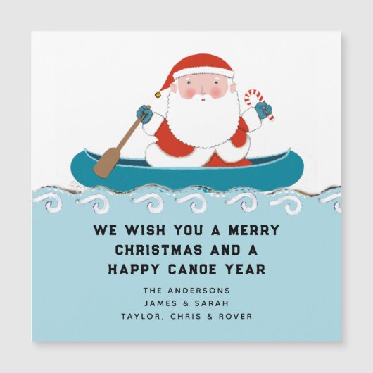 Carte Magnétique Noël drôle (Devant)