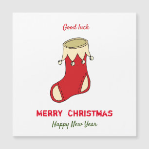 Carte Magnétique Noël minimaliste et le Nouvel An heureux
