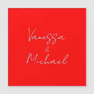 Carte Magnétique Nom d'écriture professionnelle mariage personnalis