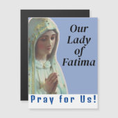Carte Magnétique Notre-Dame de Fatima (Devant / Derrière)