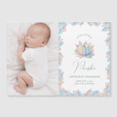 Carte Magnétique Notre petite citrouille bébé Photo Annonce de nais (Devant)