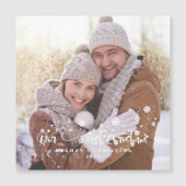 Carte Magnétique Notre premier Magne de Noël (Devant)