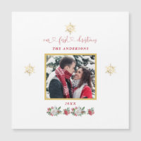 Notre premier Mariage photo floral de Noël