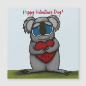 Carte Magnétique Nounours Koala Mignon (Devant)