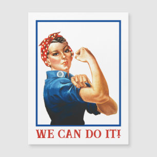 Carte Magnétique Nous pouvons le faire Rosie la riveuse femmes pouv