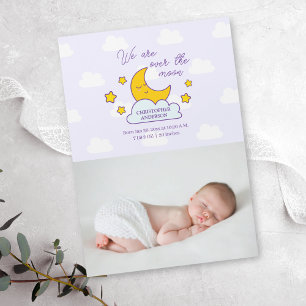 Carte Magnétique Nous sommes au-dessus de la lune Baby Photo Faire-