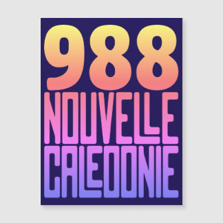 Carte magnétique Nouvelle-Calédonie 988