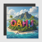 Carte Magnétique Oahu dreaming  (Devant / Derrière)