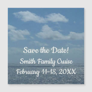 Carte Magnétique Océan bleu de la mer des Caraïbes