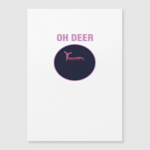 Carte Magnétique Oh Deer Moderne et Élégant 