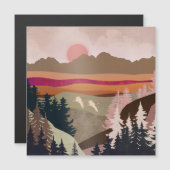 Carte Magnétique Oie d'été (Devant / Derrière)