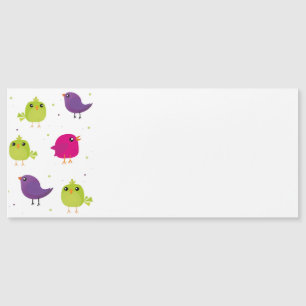 Carte Magnétique Oiseaux colorés mignons
