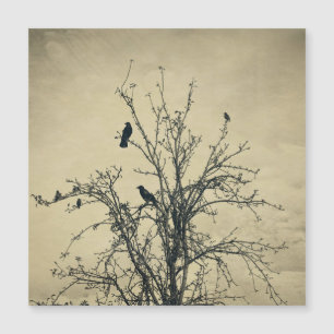 Carte Magnétique Oiseaux dans l'arbre -