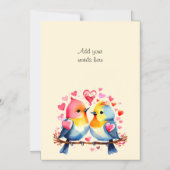 Carte magnétique oiseaux mignon texte personnalisé (Recto)