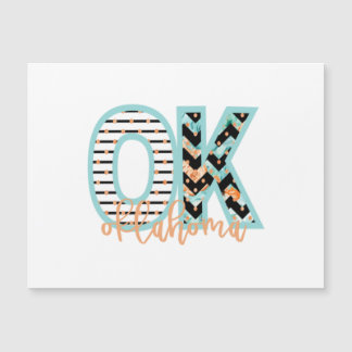 Carte Magnétique OK Oklahoma Classic