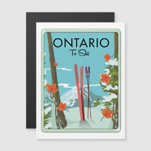 Carte Magnétique Ontario pour skier