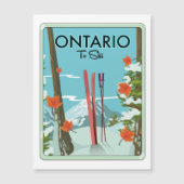 Carte Magnétique Ontario pour skier (Devant)