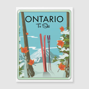 Carte Magnétique Ontario Pour Skier