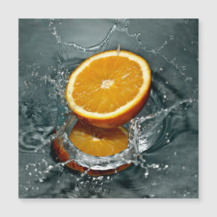 Carte Magnétique orange juteuse positive pour l'humeur vitaminée