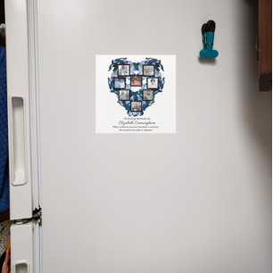 Carte Magnétique Oubliez Moi Pas Le Coeur Floral Huit Photos Magnét