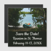 Carte Magnétique Pagaie à St. Thomas Îles Vierges américaines (Devant / Derrière)