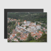 Carte Magnétique Palais de Sintra d'en haut à Sintra, Portugal (Devant / Derrière)