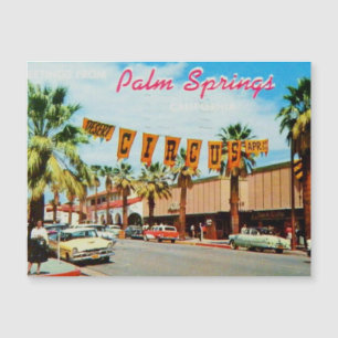 Carte Magnétique Palm Springs, photo vintage