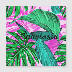 Carte Magnétique palme tropicale cool, Extraordinaire, fluorescente