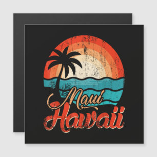 Carte Magnétique Palmiers Plage Hawaïenne