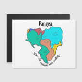 Carte Magnétique Pangea Continents Cuddin Multicolor (Devant / Derrière)