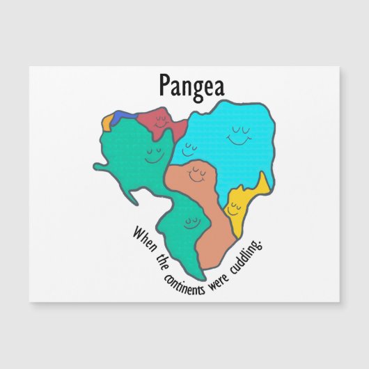 Carte Magnétique Pangea Continents Cuddin Multicolor (Devant)