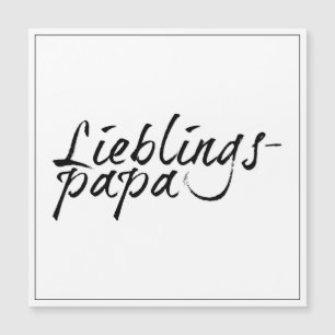 Carte Magnétique Papa préféré - écriture noire 00001