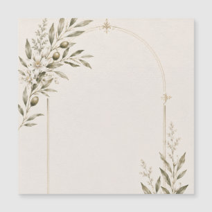 Carte Magnétique Papeterie de mariage romantique au vignoble