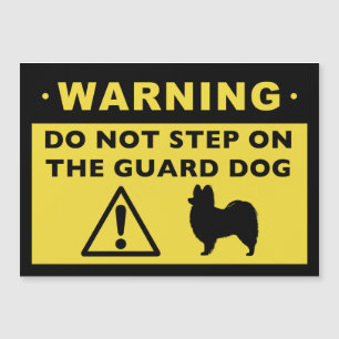 Carte Magnétique Papillon Chien de Garde Drôle Avertissement